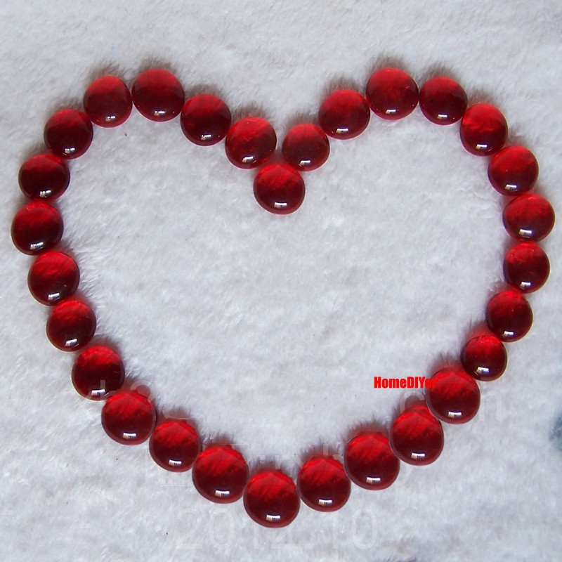 13mm-19mm Flat Red Glass Marbles Ball/Children’s Toys Games DIY Balls/Party Bags