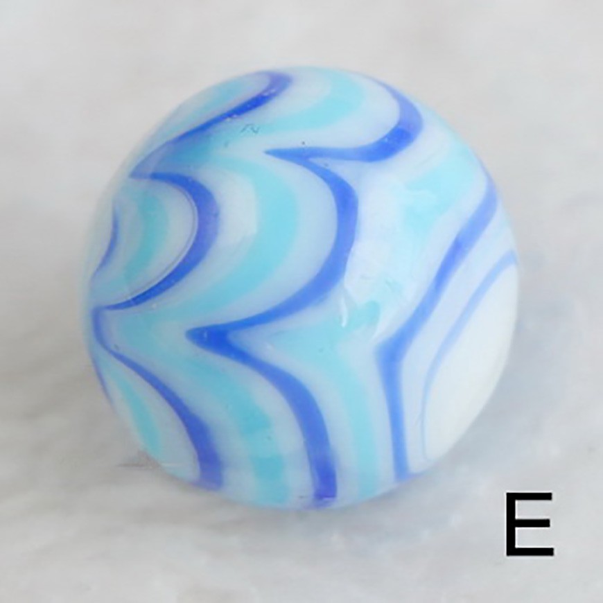 16mm Ripple Marbles Glass Ball Beads Traditional Vintage Classic Kids Toys Games