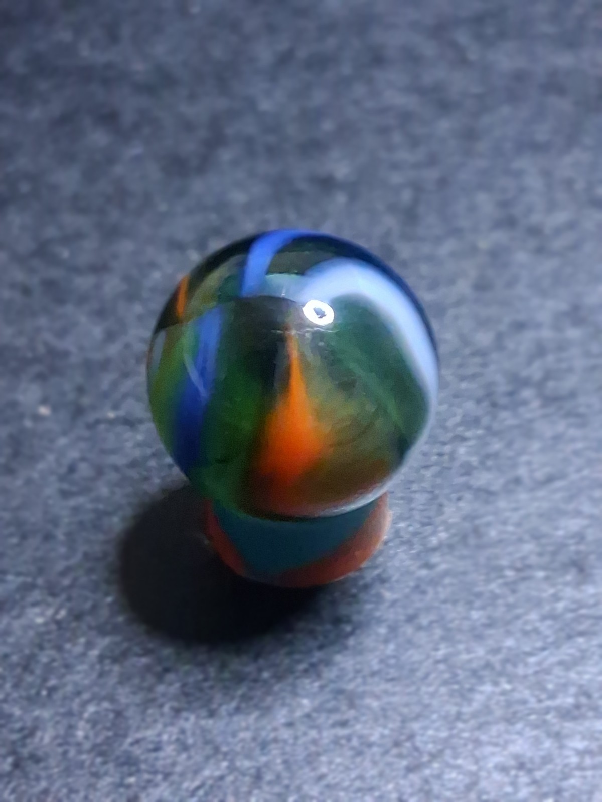 Peltier MCR Multi-Color Rainbow Transparent 5/8 Blue Orange White MINT Vintage