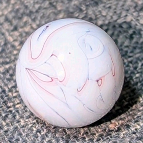 21/32″ Intricate Busy Veiligglas Opaque Swirl 1950s/1960s Vintage Marbles MM