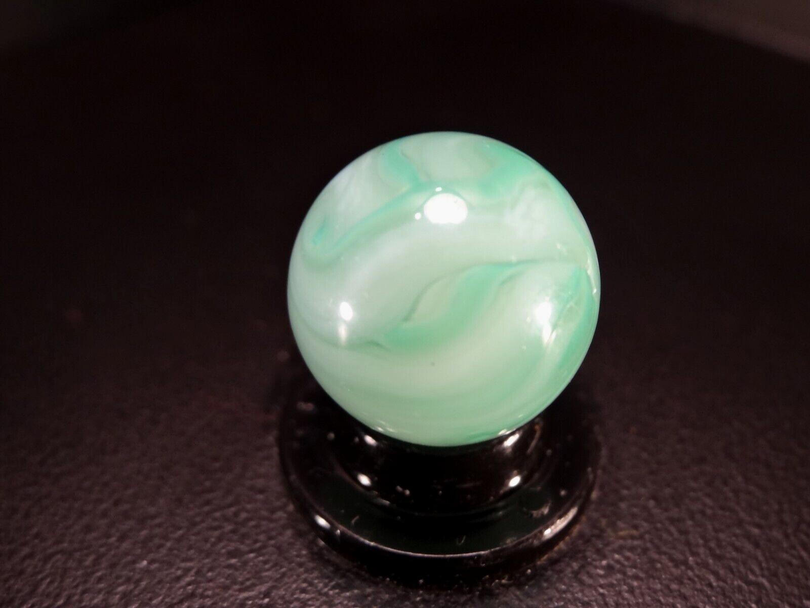 ALLEY AGATE GREEN PEARL FLAME PRETTY WET MINT