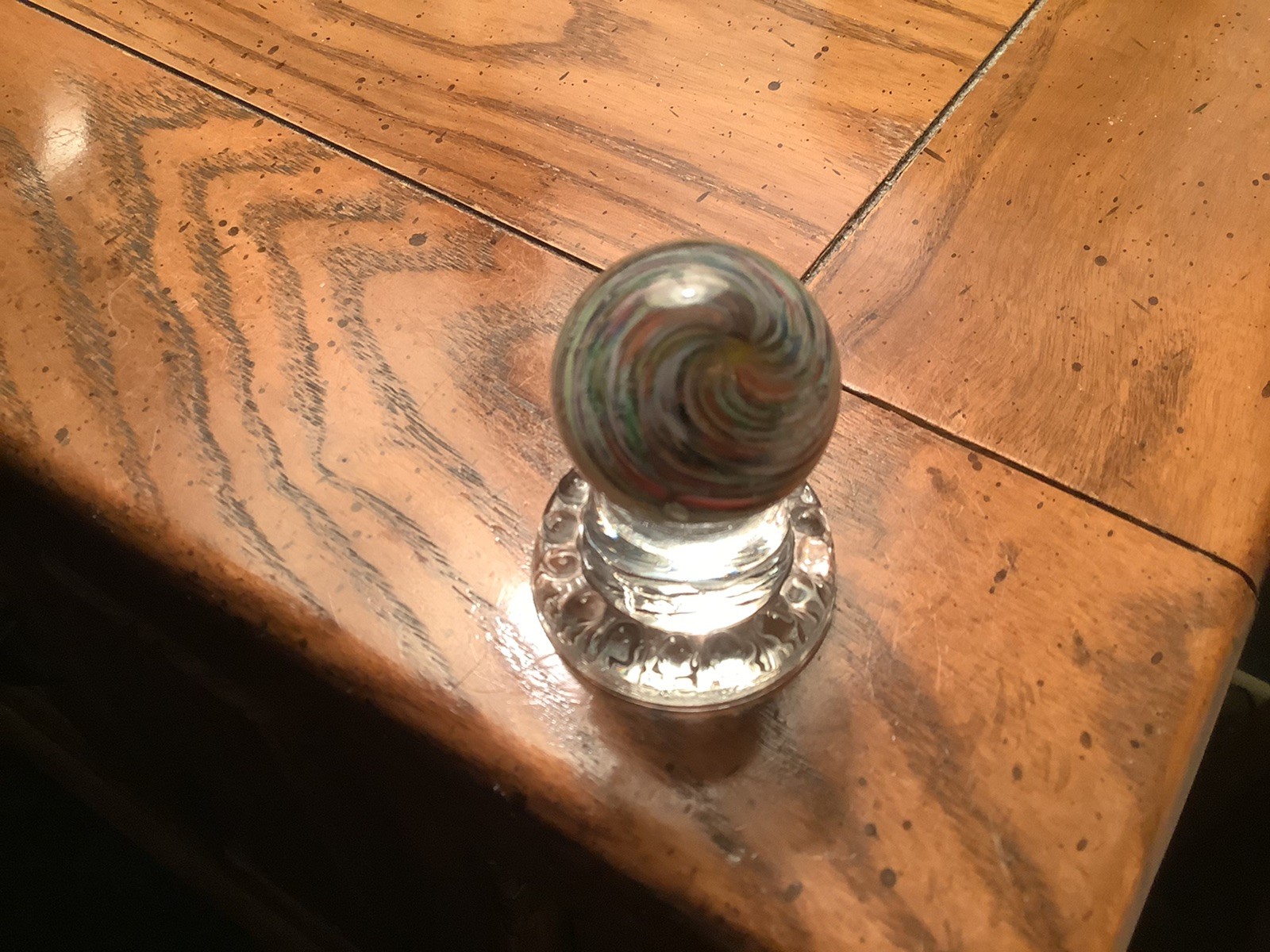 Beautiful 1 1/4 Inch Marble. Comes With Display Stand.