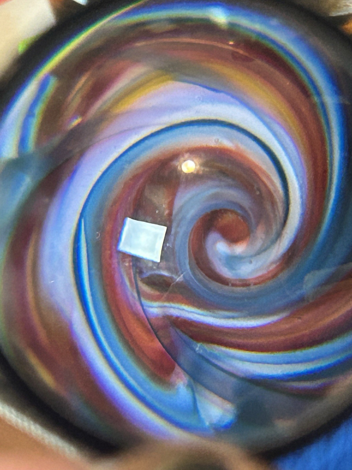 Handmade Art Glass Marble Large Contemporary Signed By Artist Girlie 19
