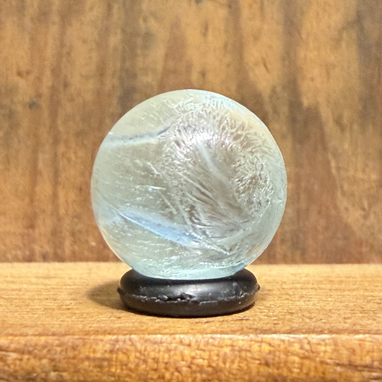 Antique German Handmade Double Ribbon Core Peewee Marble 1/2” Mint(-) | 269