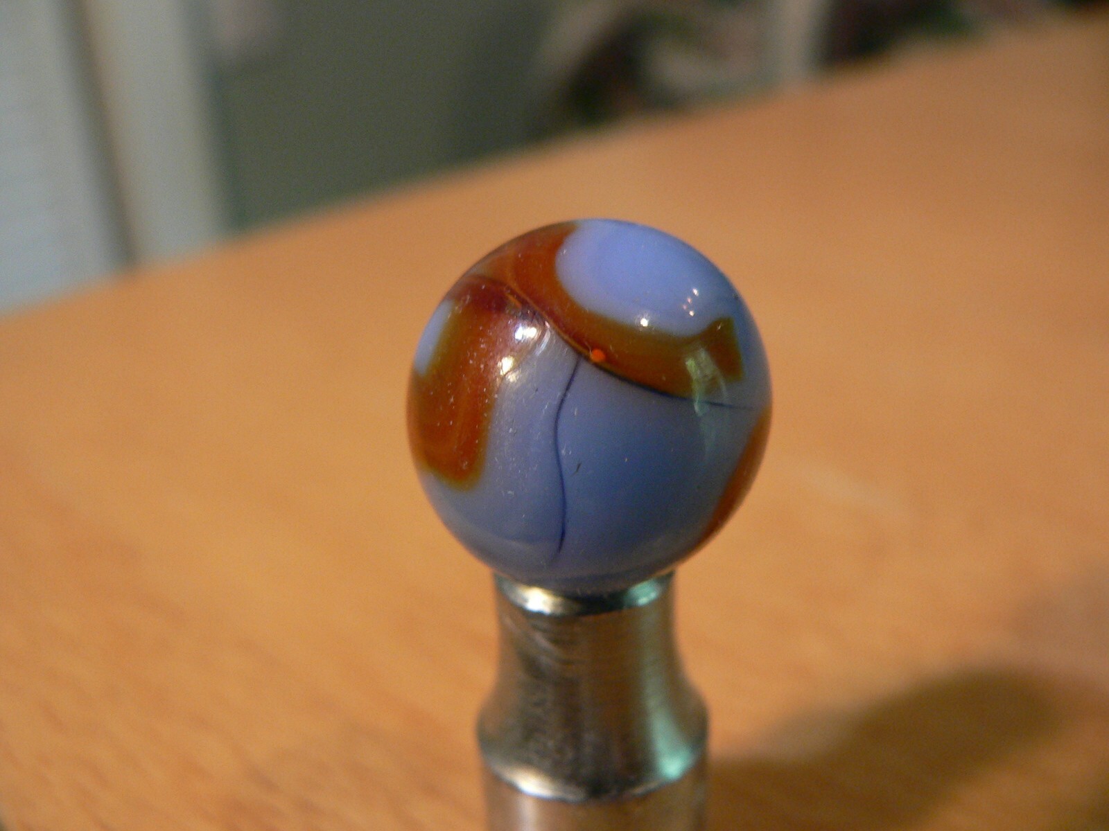 Vintage Pre 1960’s Marble 5/8″ Ravenswood/Alley Oxblood Superman Swirl