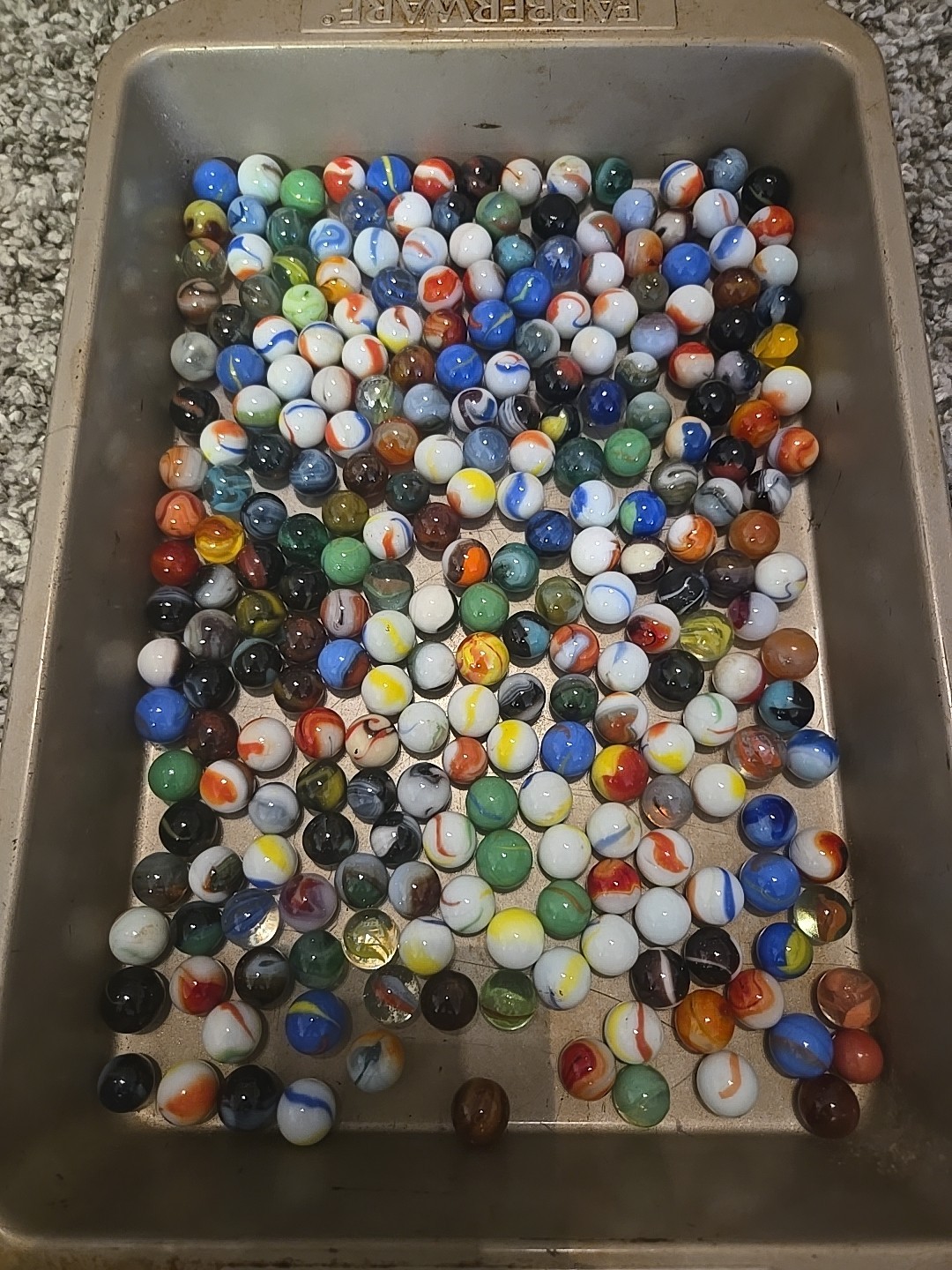 2 Ibs 13 Oz Assorted Vintage Glass Marbles – Lot #8