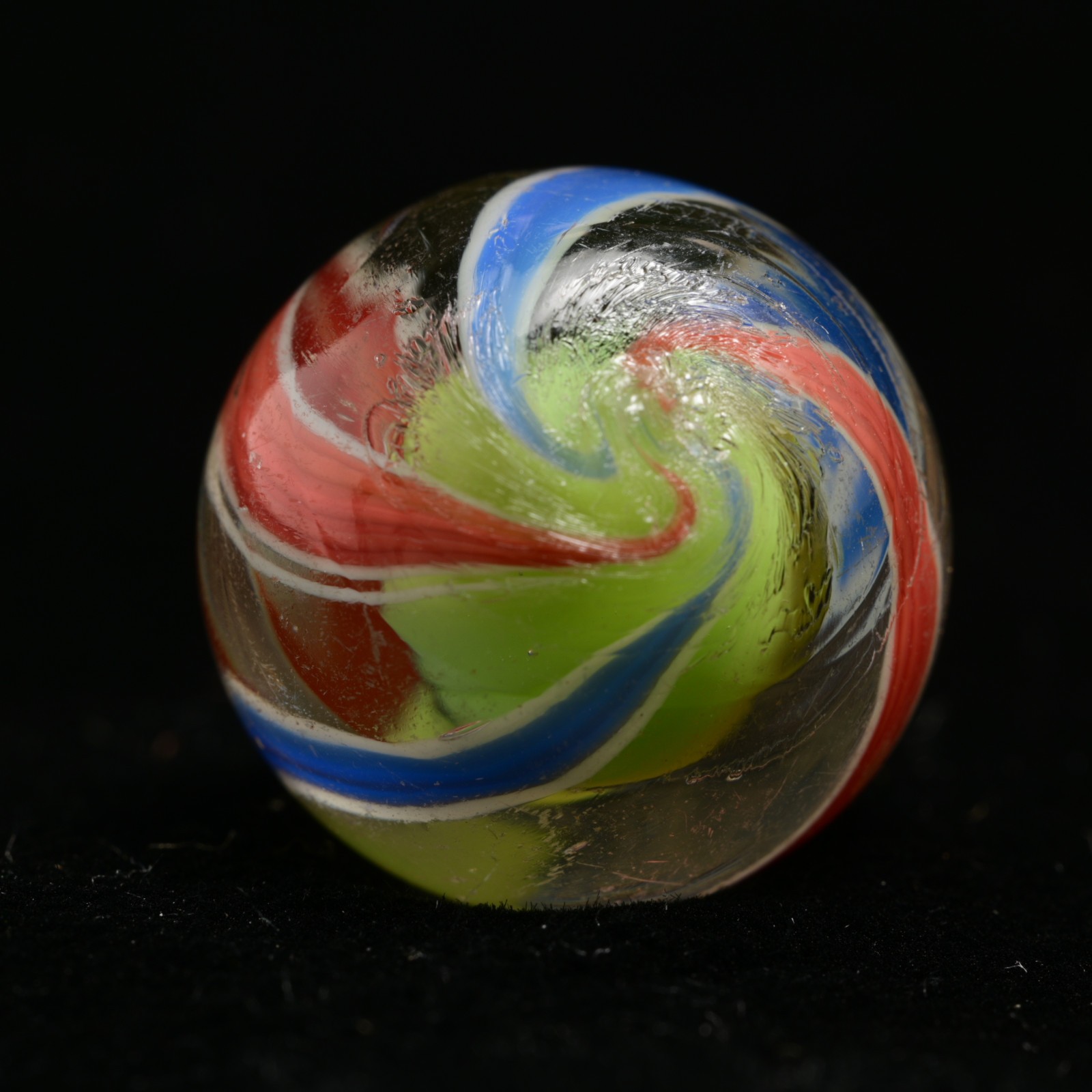 Lime Green Solid Core German Handmade Antique Marble English Style 17mm 21/32”