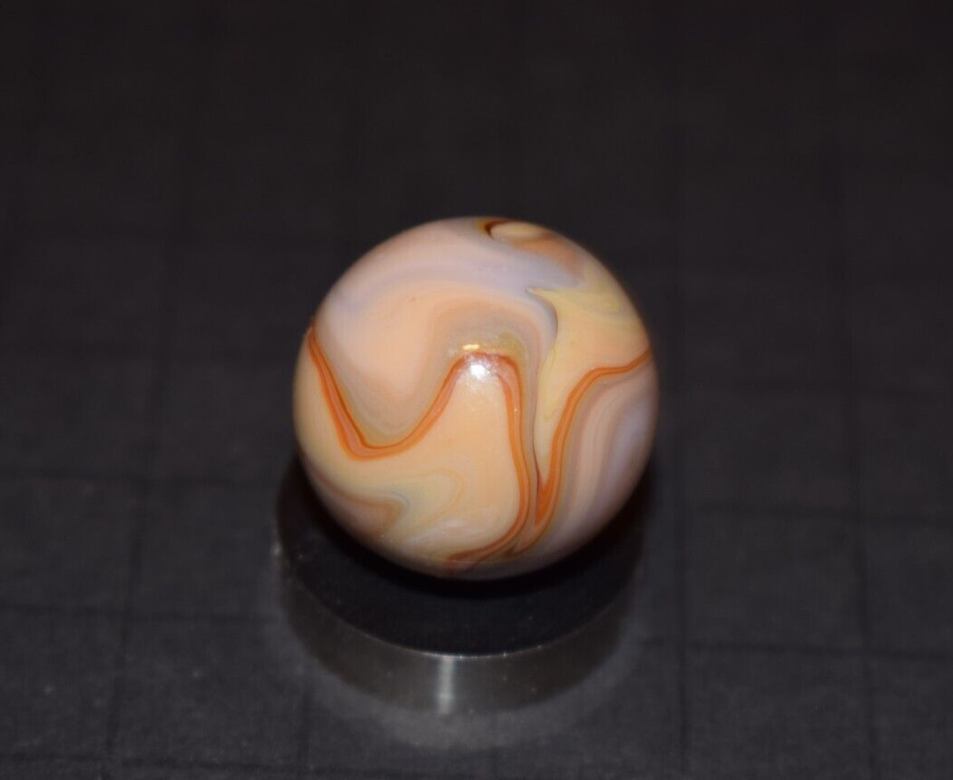 🧐👉HTF JABO classic run swirl collector’s marble, boulder size .953″ MINT👈🧐