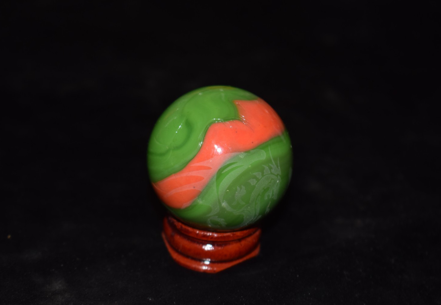 👴👵➖⏩ RARE HTF Retired OLD VACOR DRAGON🔥🐉🔥MARBLE🦶Toe Braker size 1.640=42mm