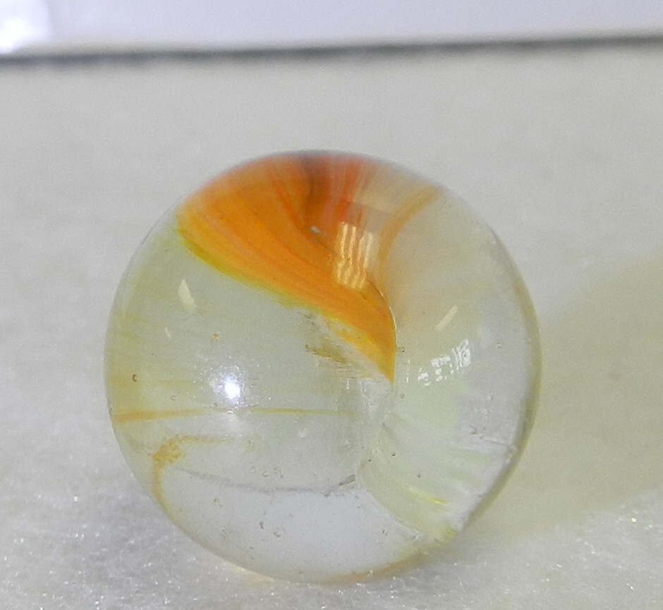 #19302m Vintage Master Marble Master Glass Marble .64 Inches Mint Minus