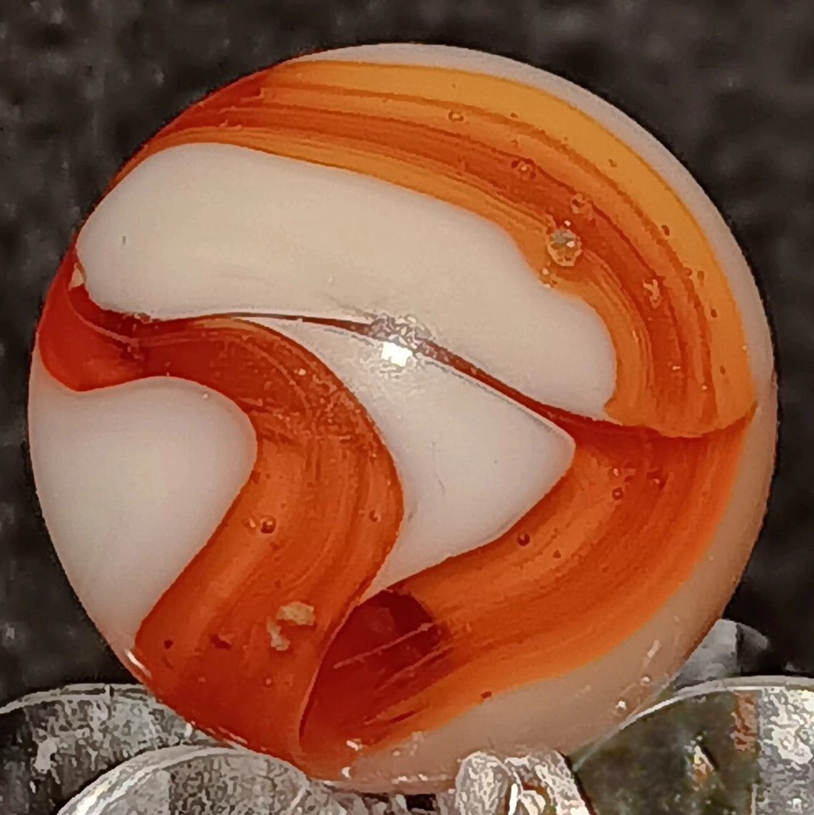 Vintage Ravenswood Swirl Marble. .61″ Mint. Uv Active. (HTF) EXAMPLE