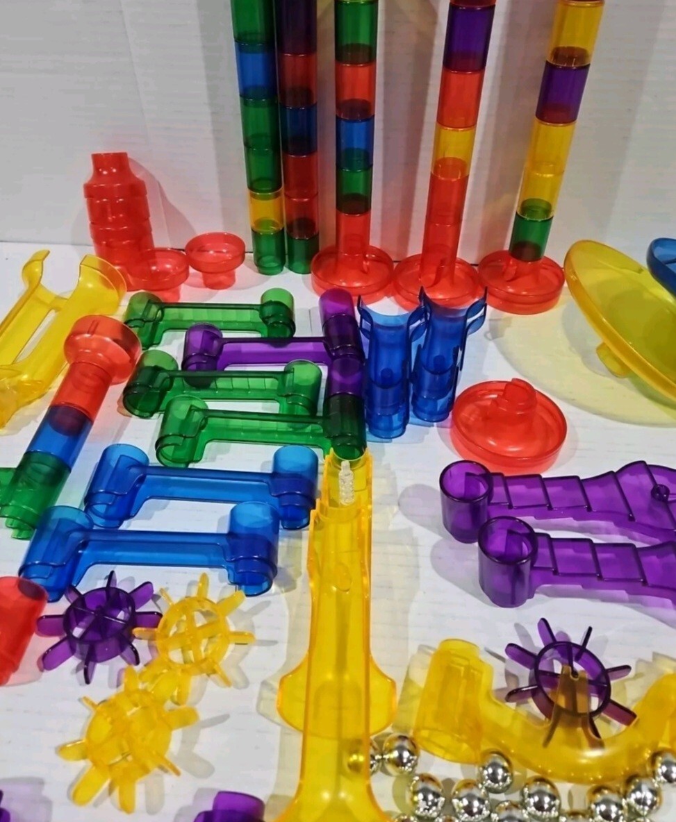 Marble Run Lot Over 80 Pieces