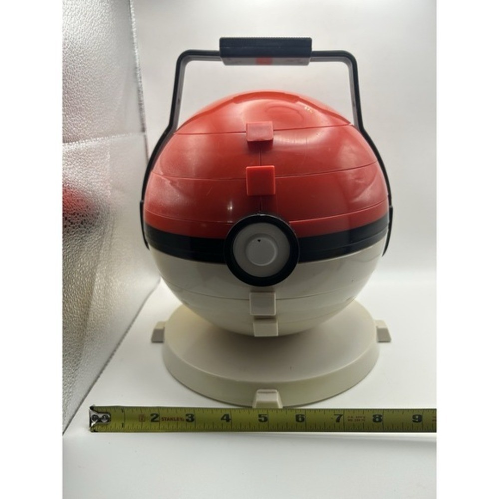Vintage 1999 Pokemon Collector Marbles Pokeball Carrying Case & Marbles