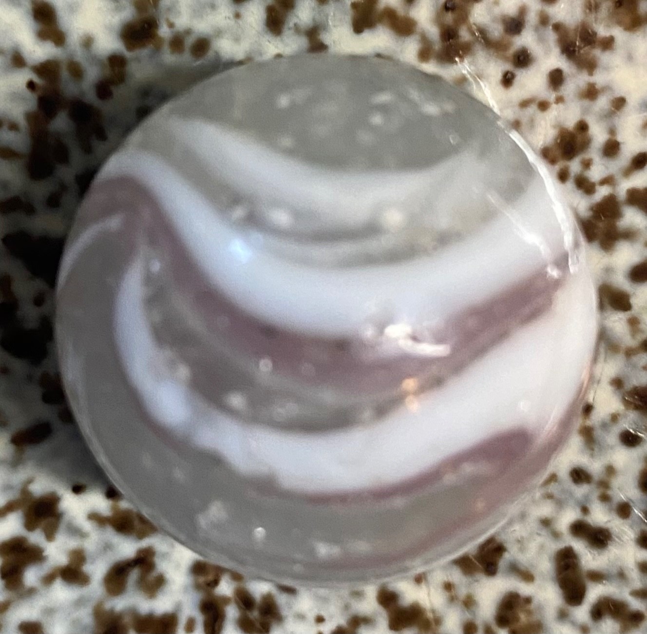 Vintage German Handmade Greiner Slag Marble 1”-Near Mint minus Condition