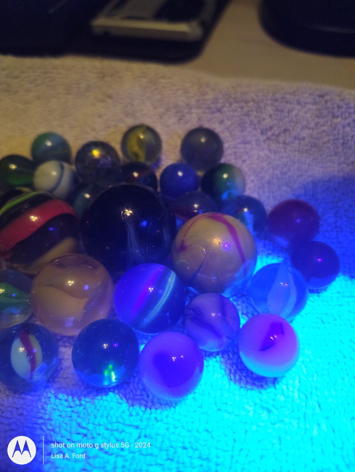 Vintage Marble Lot 35 Glass Marbles 4 Shooters 1.5″ Shooter Swirls Cat’s Eyes
