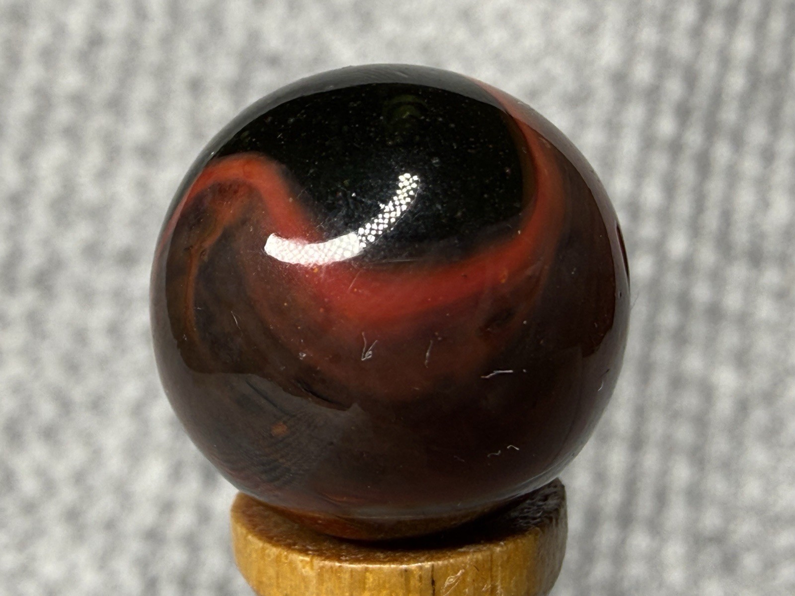 Lot Of 3 Peltier Marbles MC Multi Colored Rainbo .61” To .65” NM(+)