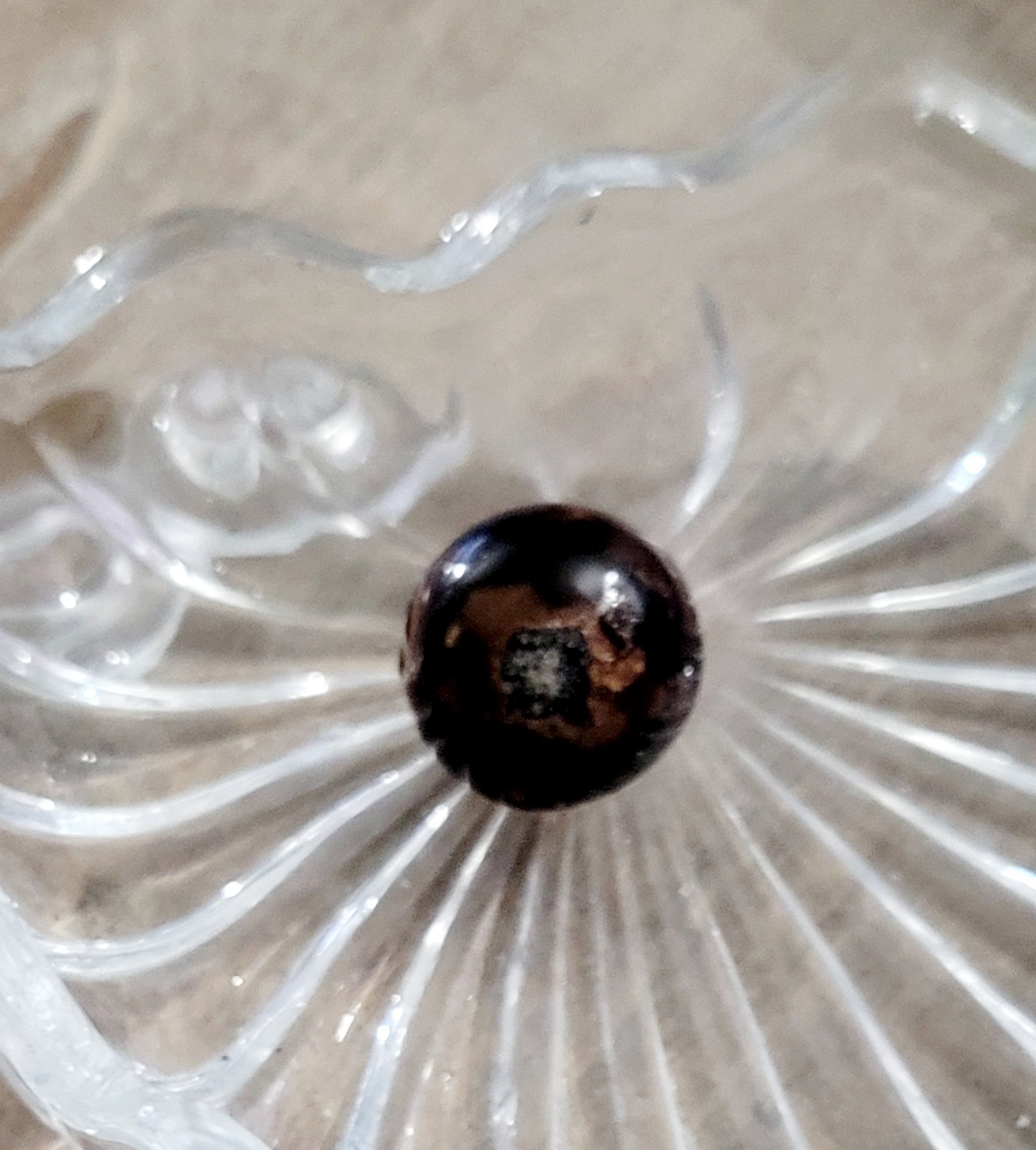 Early German Marble, Brown, Light And Dark, Bennington