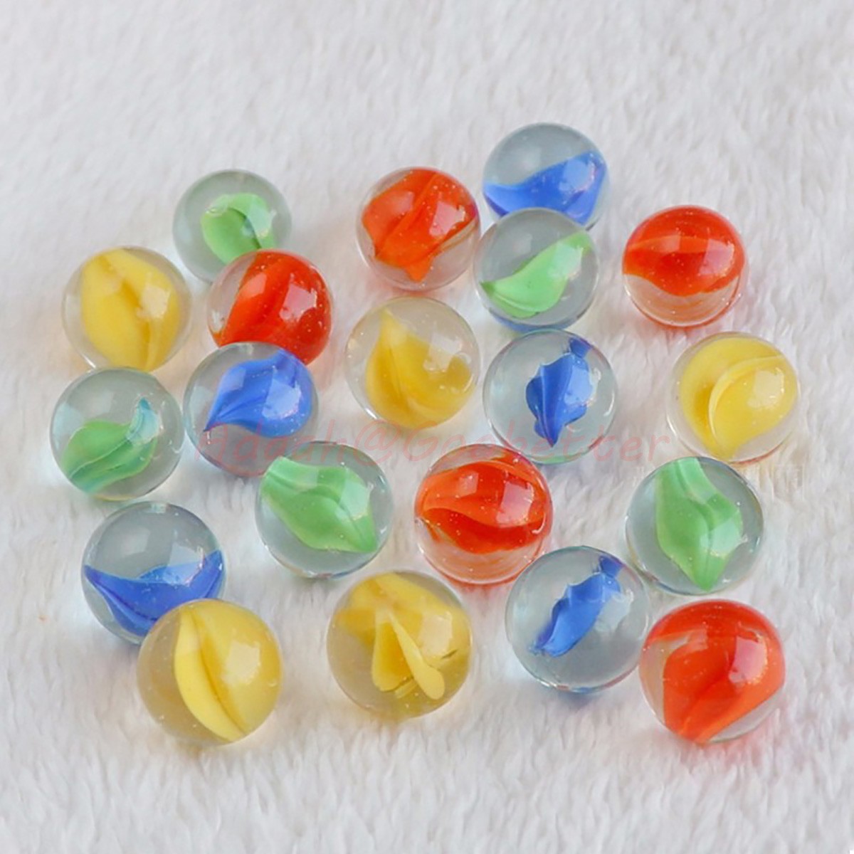 16mm Marbles Glass Ball 4 Colors Traditional Vintage Classic Toy Game DIY Decor