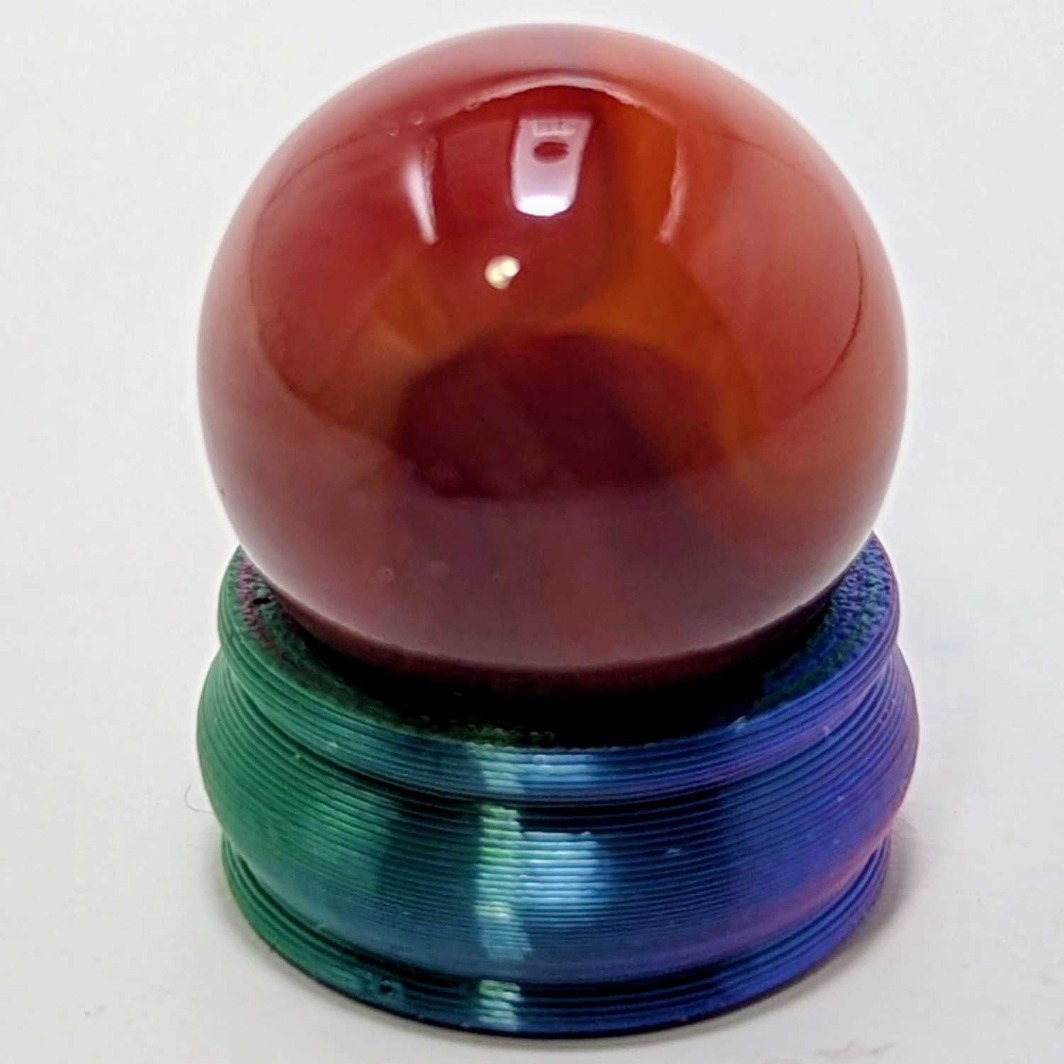 M. F. Christensen; Oxblood Brick, Very Rare 5/8″ .64″ Wet-Mint, Gorgeous