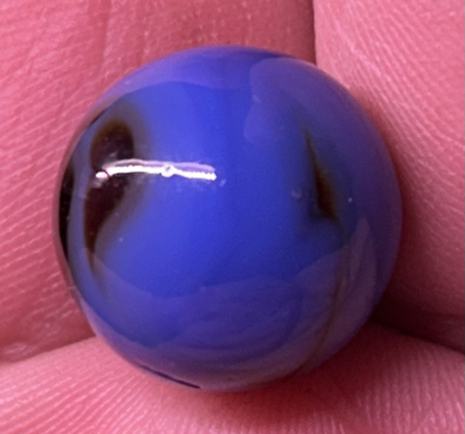 Vintage Akro Agate Or Peltier Glass 0.60” Swirl Marble Near Mint!