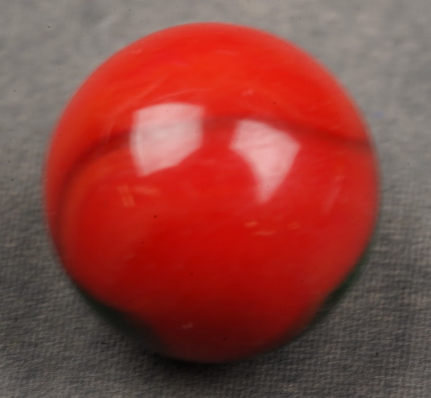 Bloodstone 41/64″ ” Akro Agate Patch Experimental Machine Made MAR 672