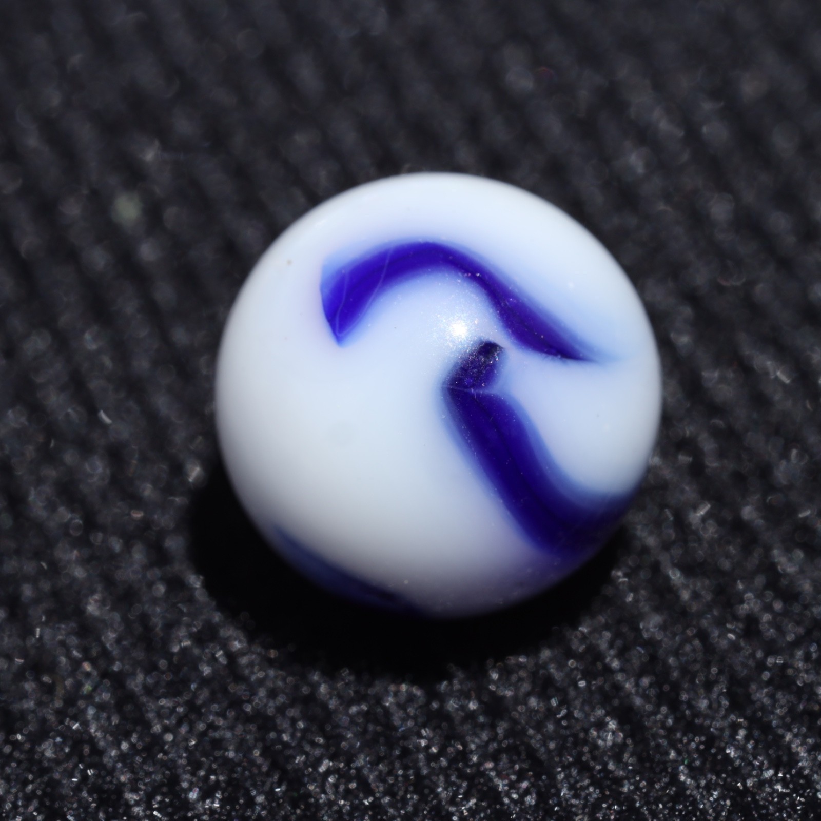 ALLEY Blue and White WV West Virginia Swirl Marble .5/8″ M Combined Shipping