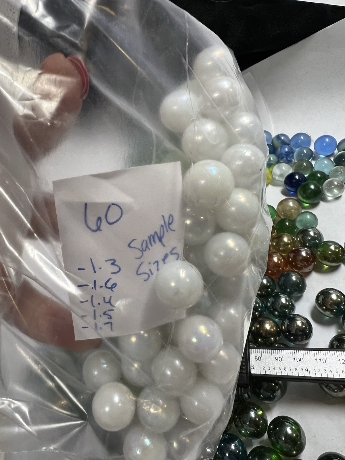 397 Lot Vintage Marbles Includes Cat Eyes/iridescent/blue/green/white marbles