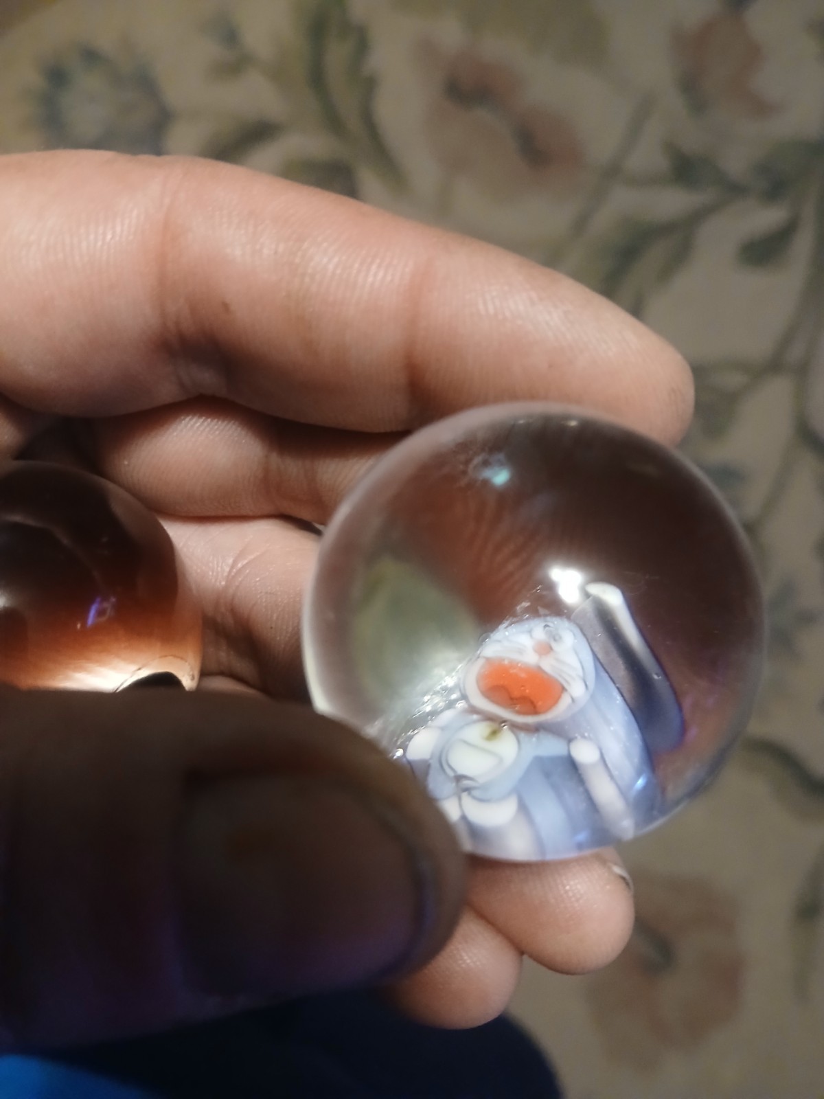 Pair of Milli Marbles Hand Blown Glass