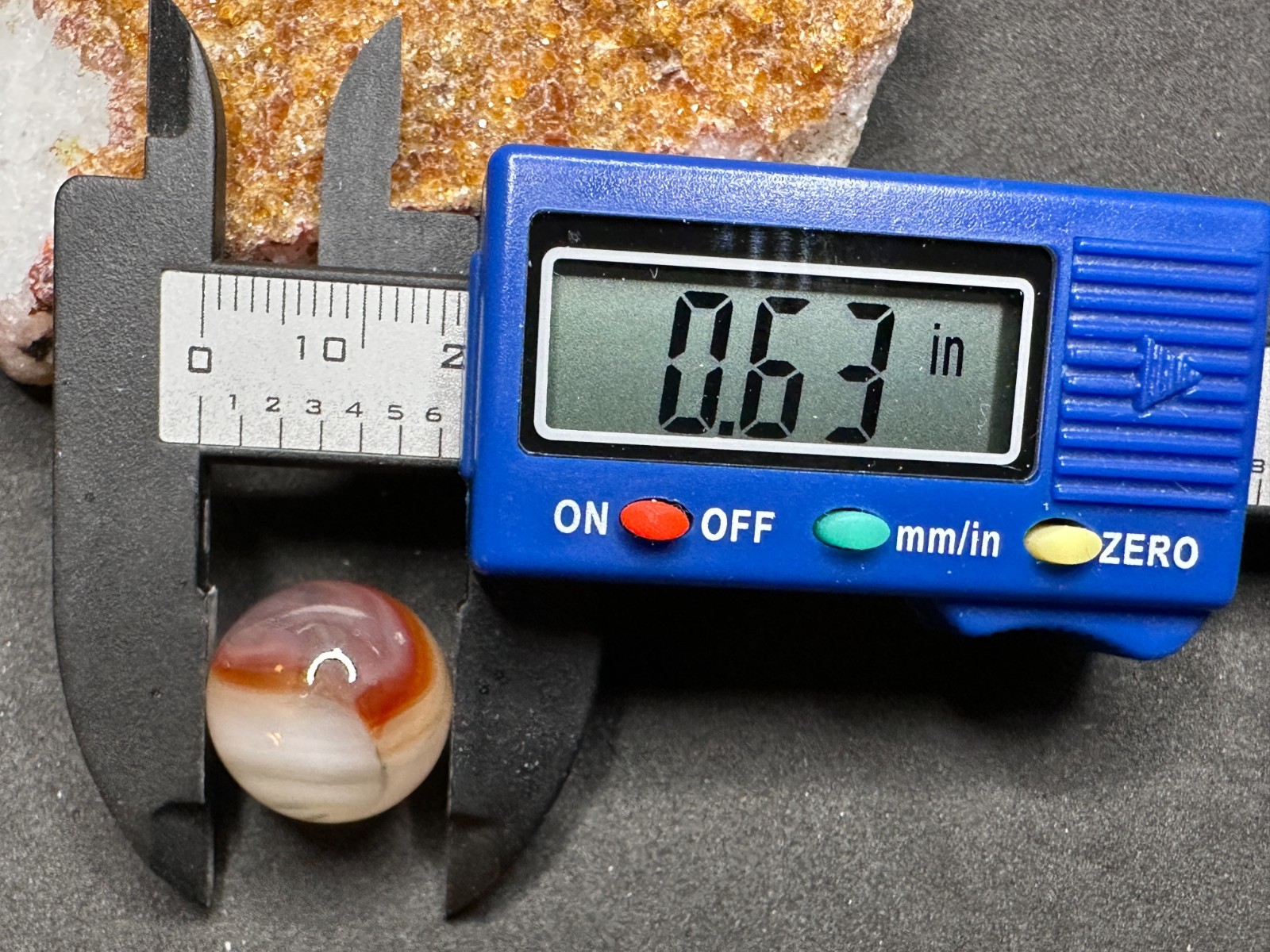 Vintage Vitro Agate Two-Color Conqueror Marble – Purple & Red – .63″ Excellent!