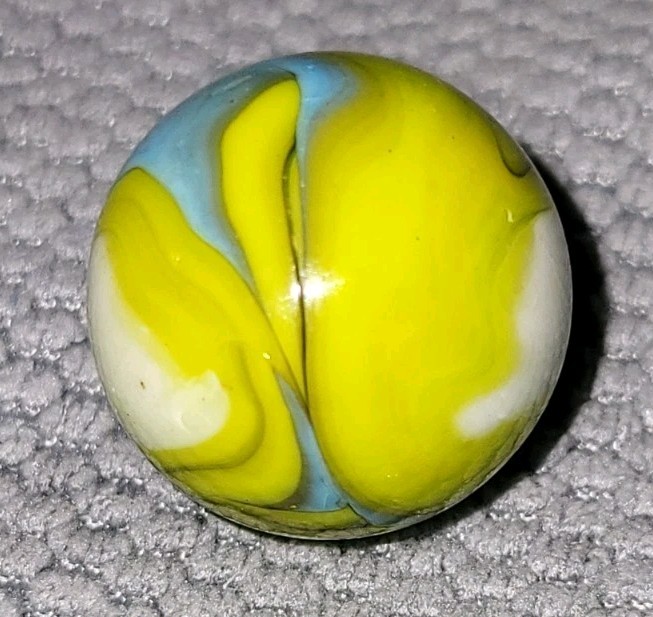 Vacor Marble Lot Seahorse Swirls Players 19/32″ – 5/8″ Orange Turquoise