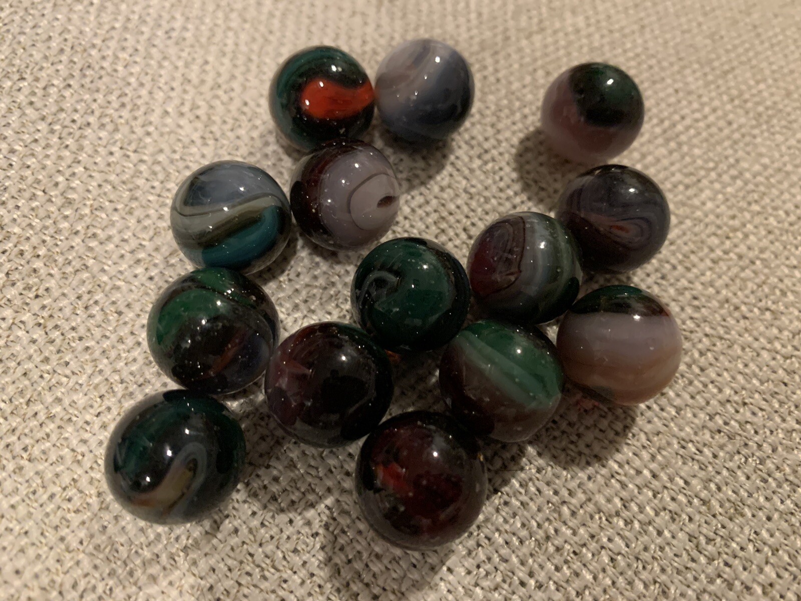Lot of 10 Uranium/Cadmium Marbles 5/8