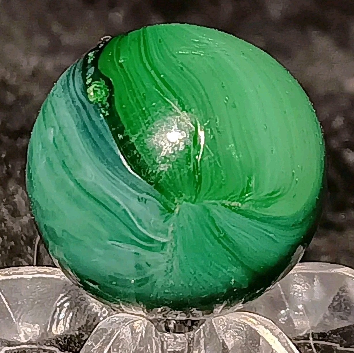 Vintage Master Marble / Master Glass “Alligator Eye” Marble. .59″ Mint. Htf Type