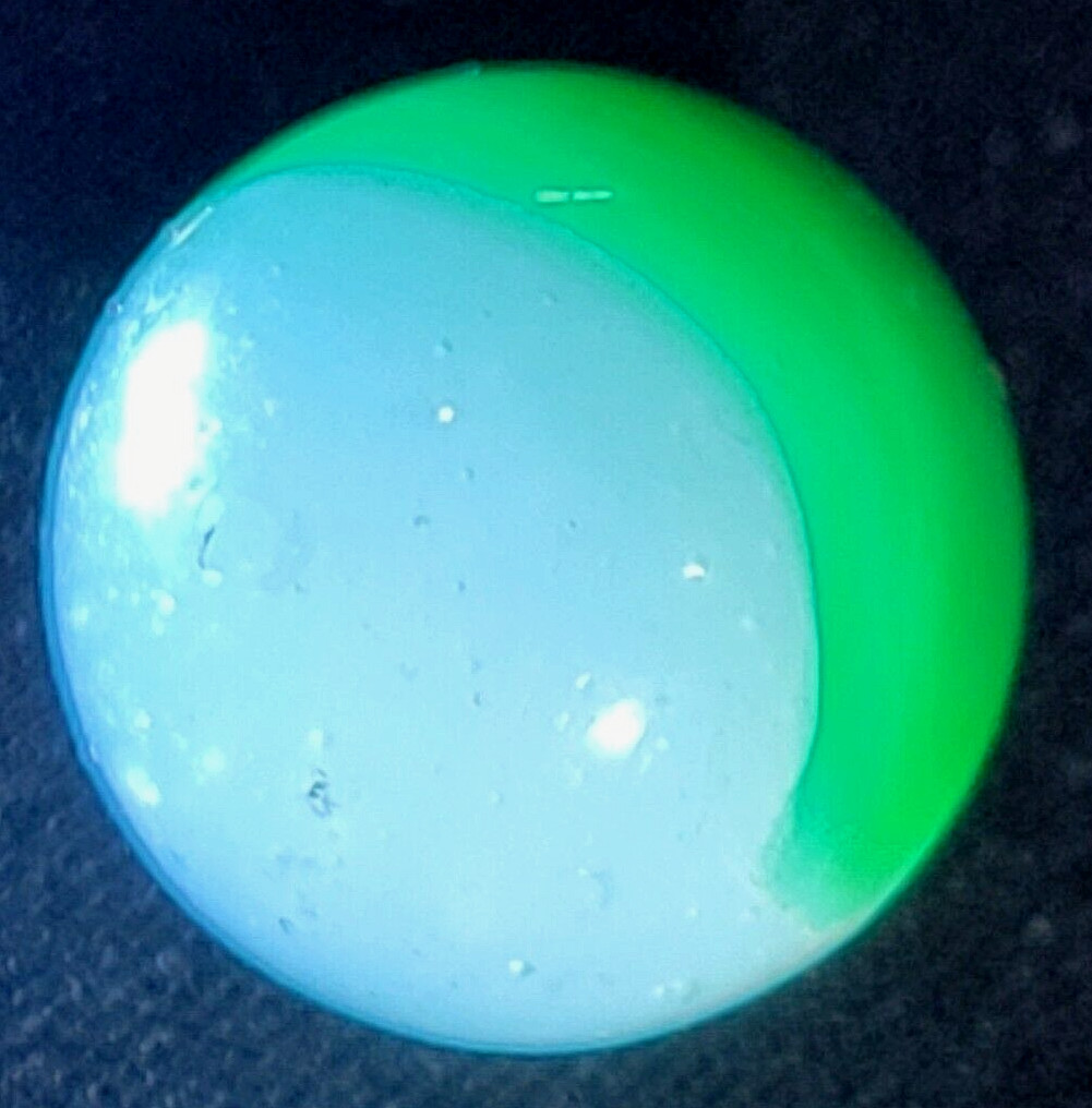 MASTER GLASS CO. MARBLES 0.63 COMET HEMET TRANSLUCENT WHISPY NM + – 3B/26