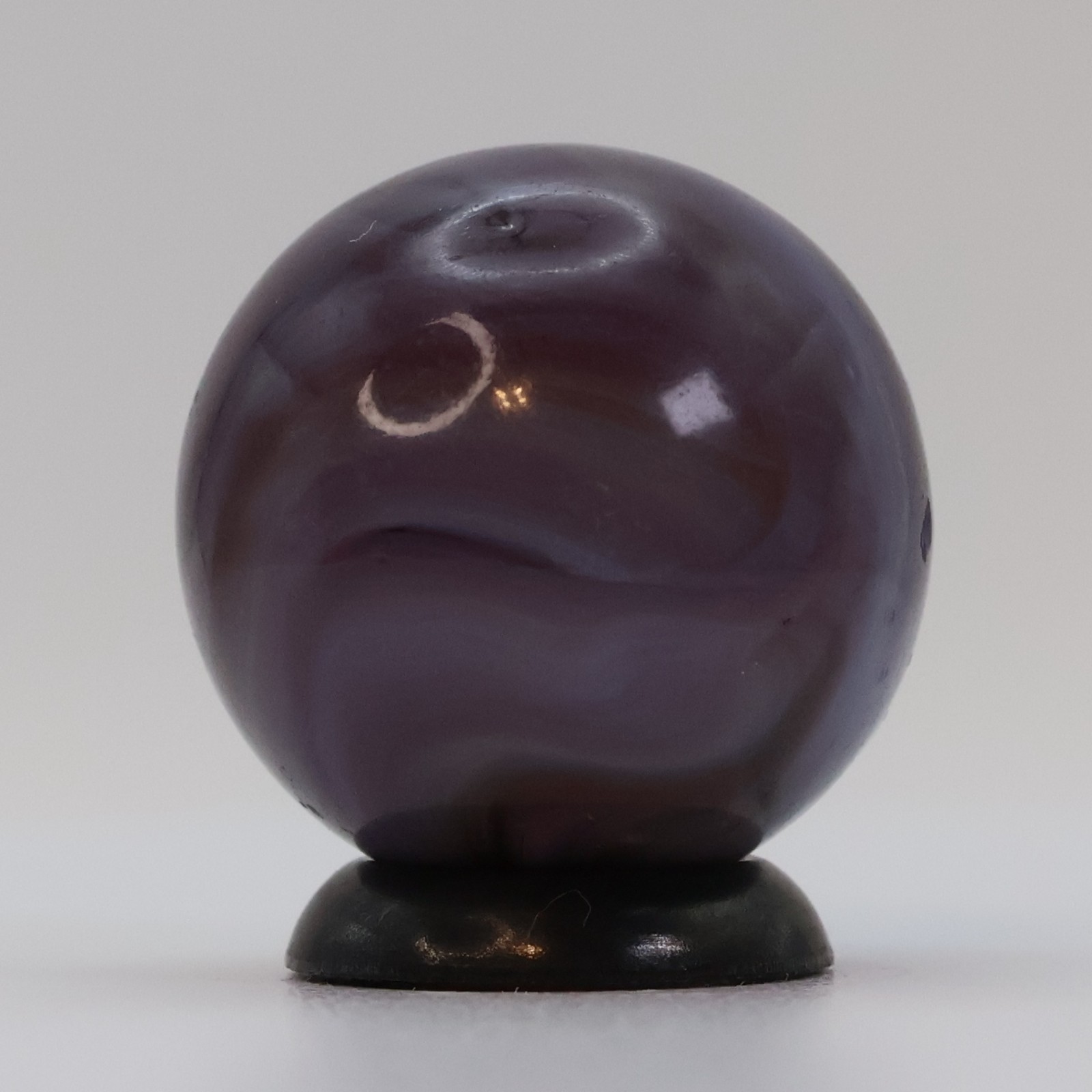 3/4″ Purple Swirl Marble, translucent base NM