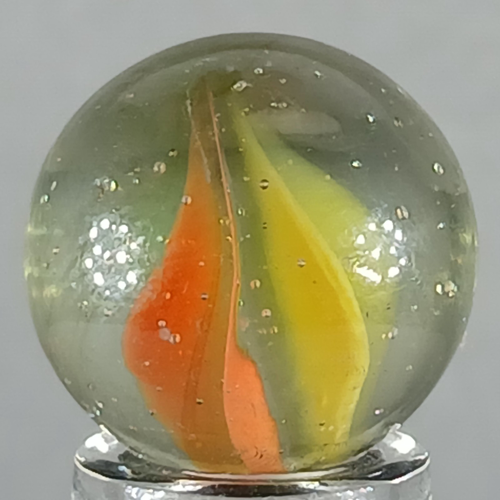 Vintage Tri-Color Hybrid Cat’s Eye Marble .62 Inches Near-Mint Condition