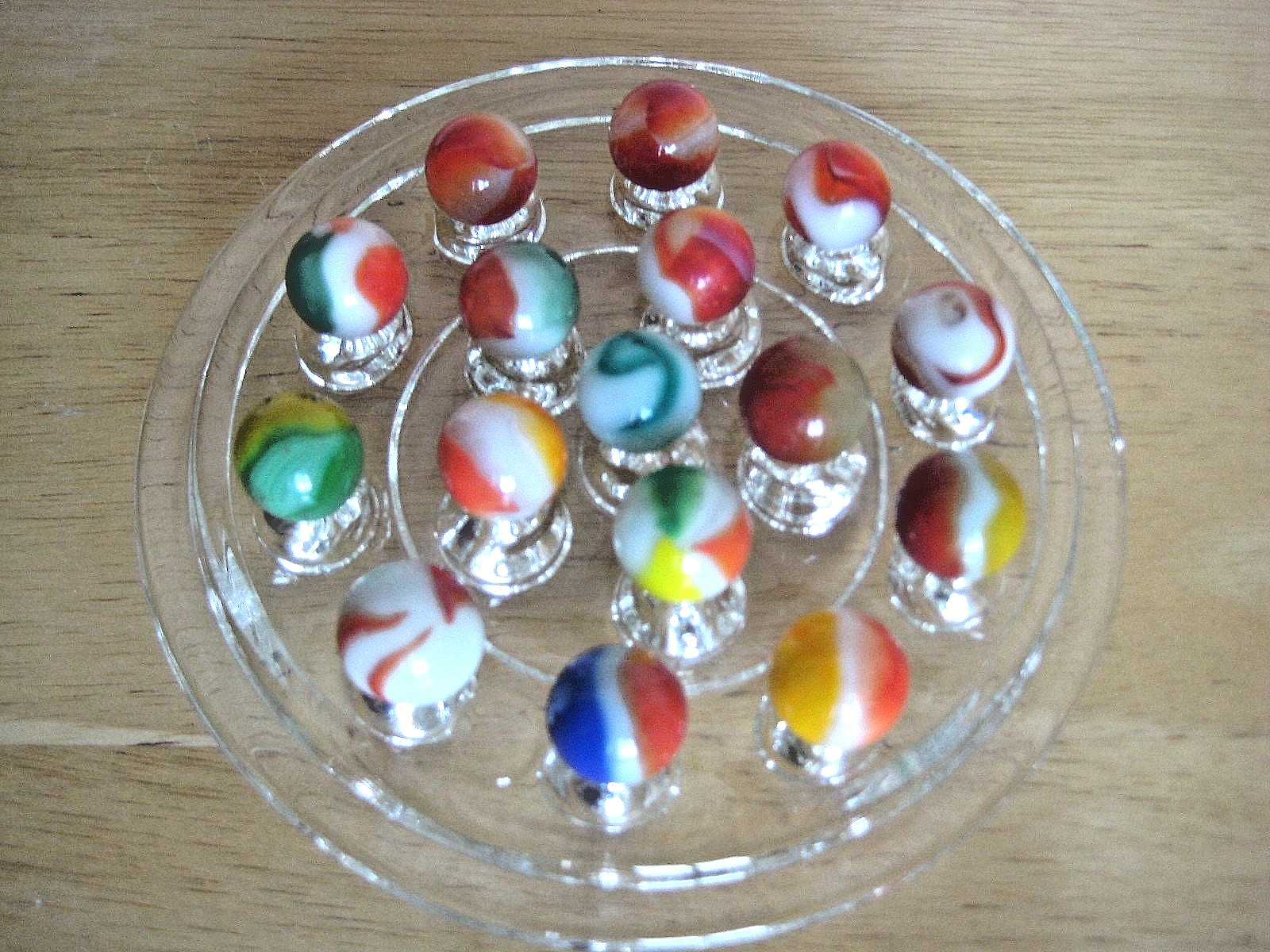 15 Pretty and Unique Vintage Glass Marbles – Various Brands, Pre 1970’s