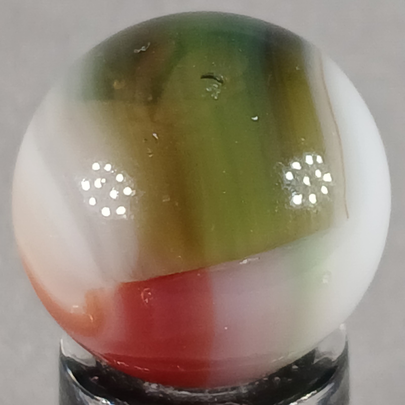 Vintage Vitro Tri-Lite Marble .61 Inches Near-Mint Condition Combined Shipping