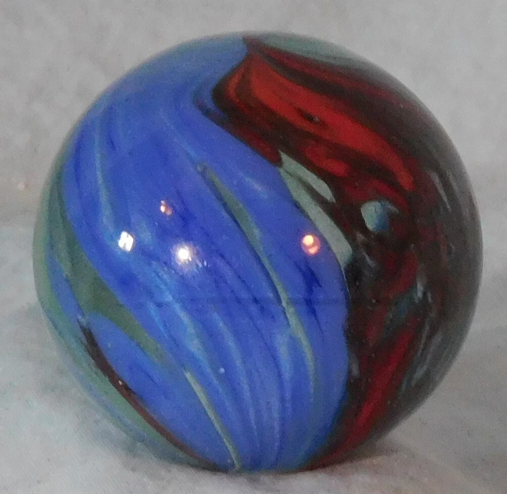 Andy Davis Contemporary Handmade Marble, 1 13/16″ Diameter, #9201AG