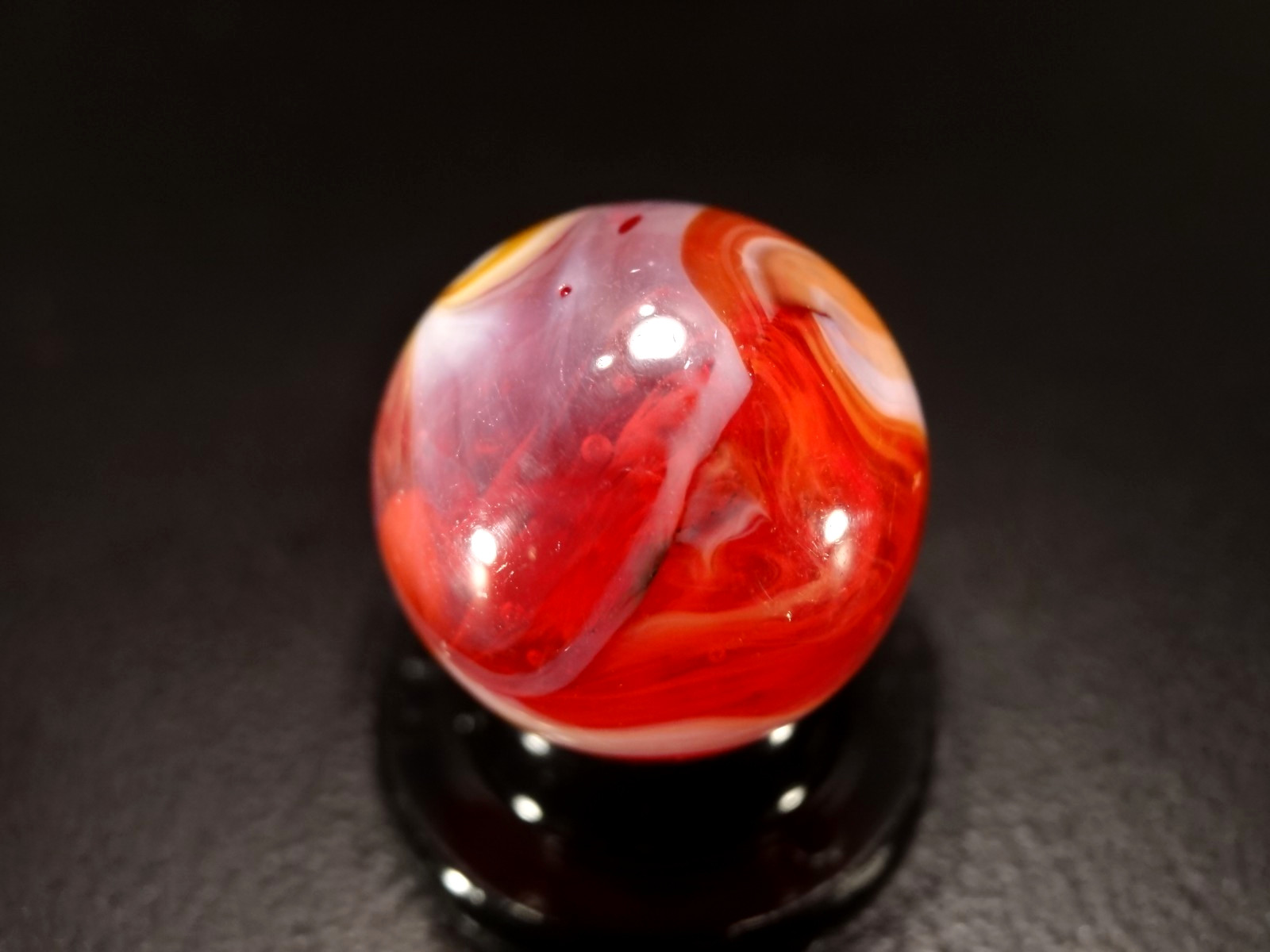CHRISTENSEN AGATE Multi Colored 🔴 RED – ORANGE 🍊 R&T Pattern WET MINT