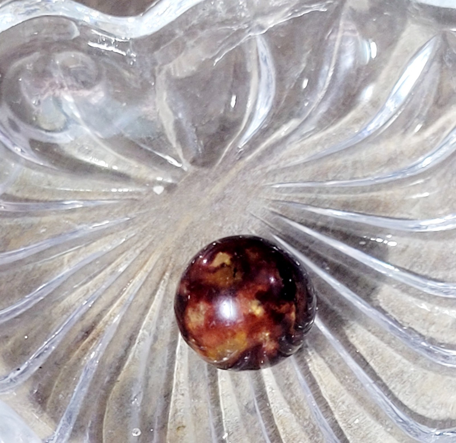 Early German Marble, Brown, Light And Dark, Bennington