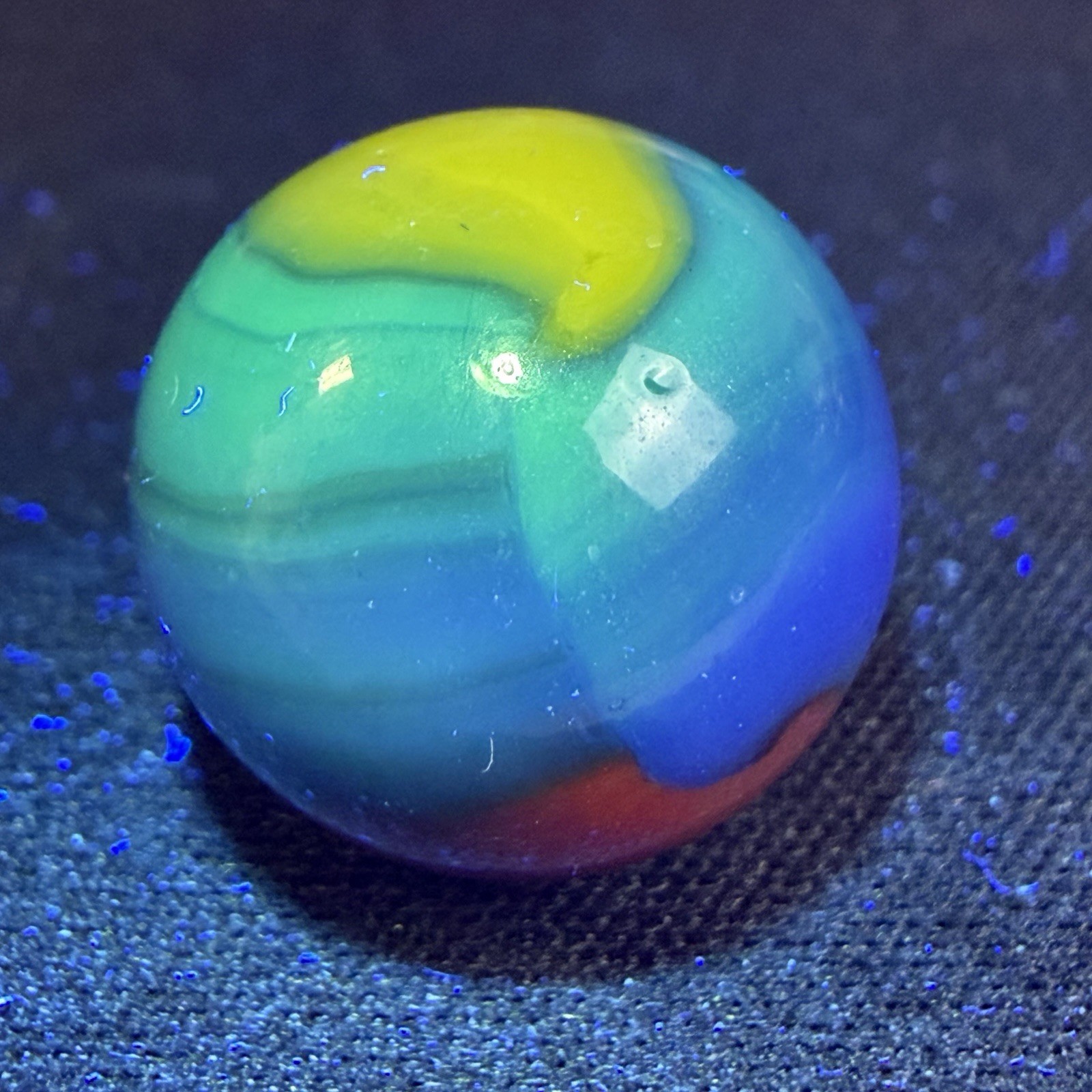 Marble King Superman Marbles Mint- .60″ Glow