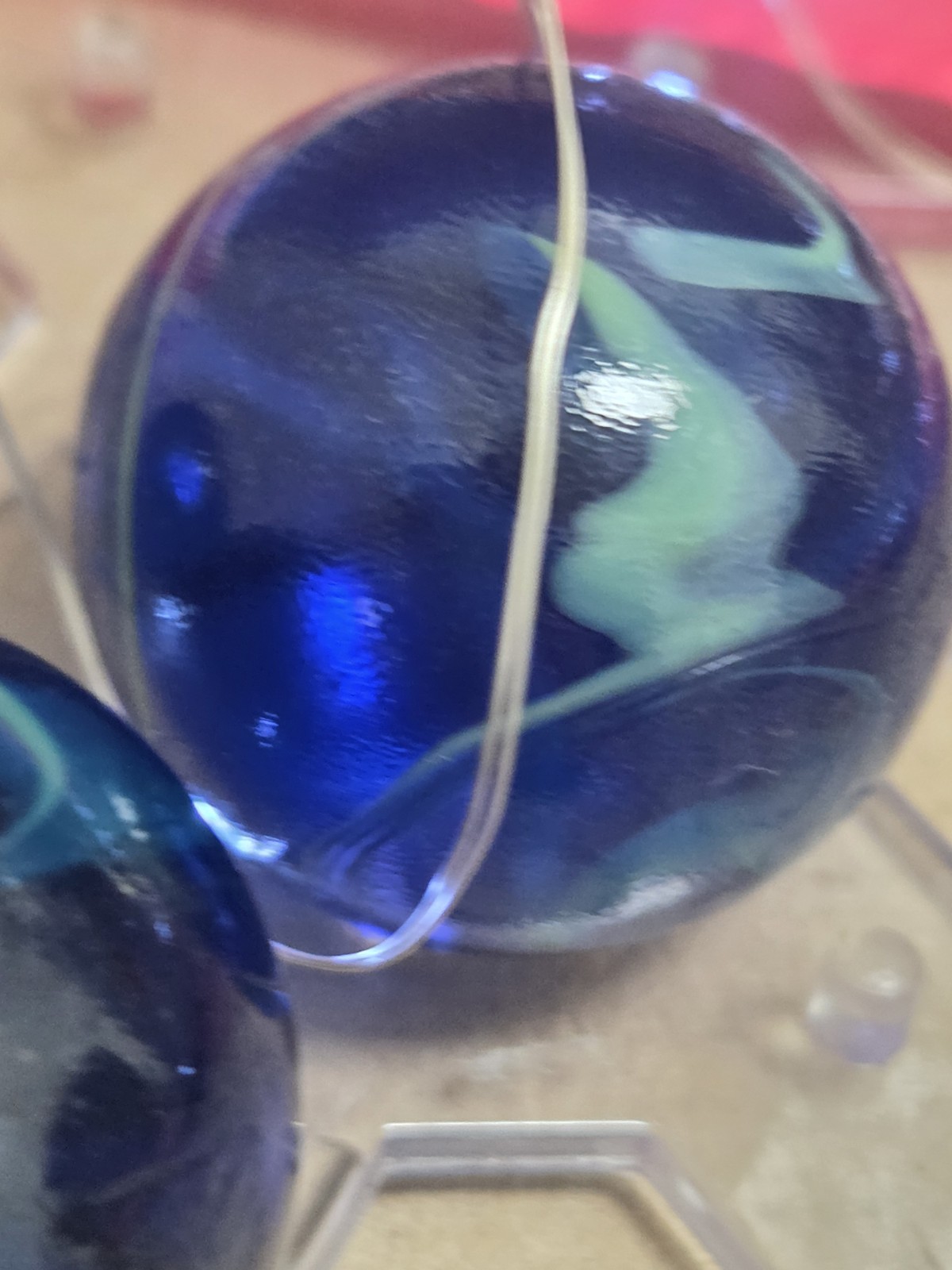 Lot of 6 Vacor Michelangelo & Sea Turtle Glass Marbles – Boulders & Shooters