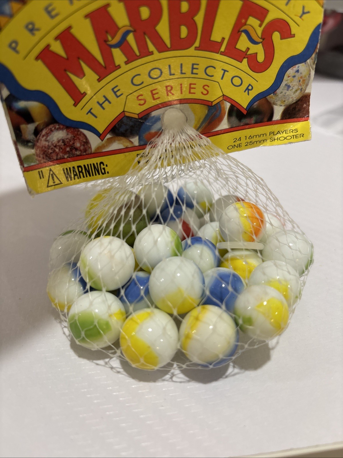 “PERICO” VACOR MEGA MARBLES Vintage 1990s Net Bag 24 16mm/1 25mm Shooter