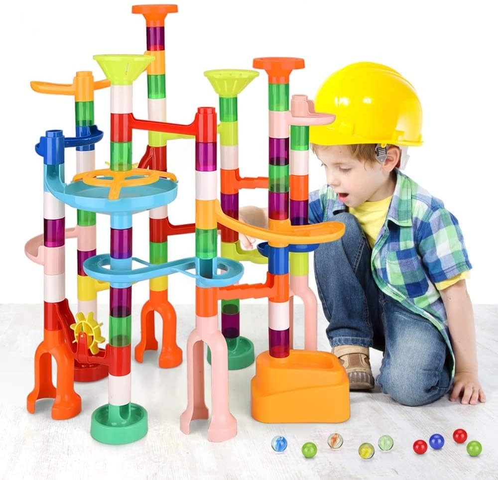Marble Run for Kids,135 PCS Maze Track Set – Educational Building…