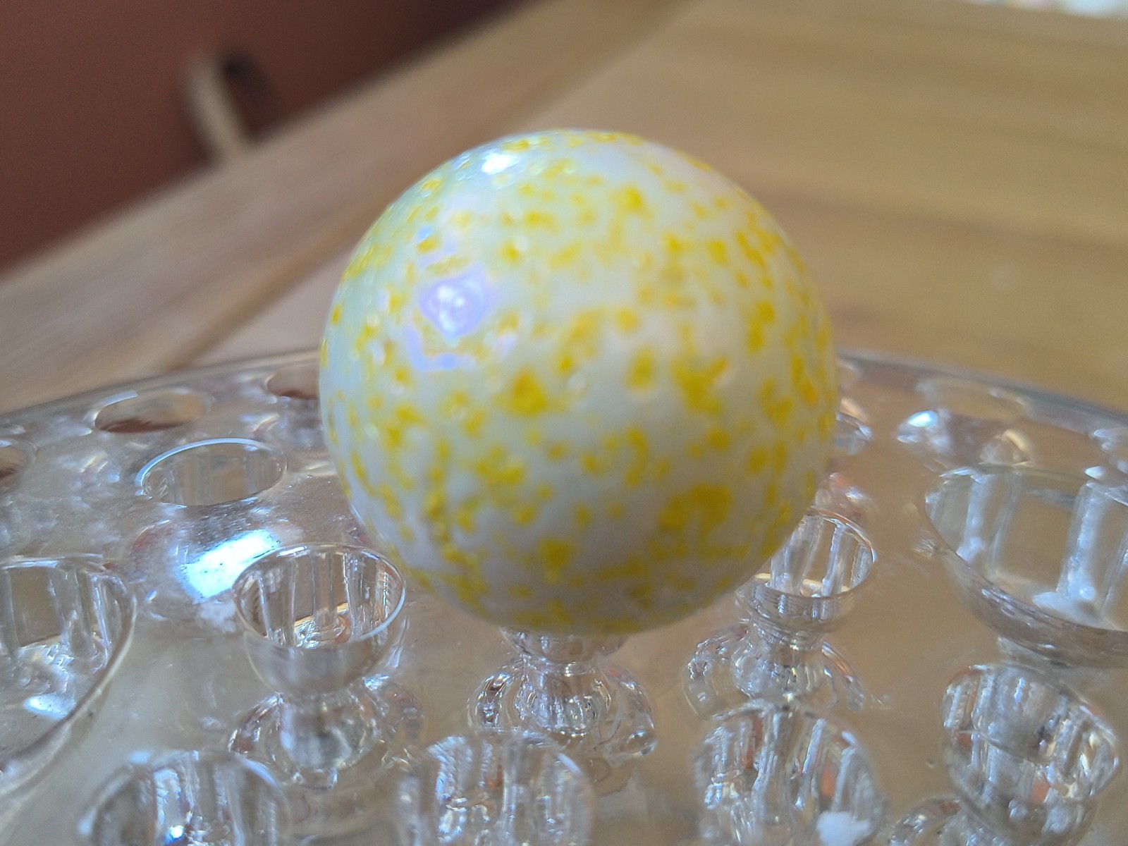 Lot of 3 Vacor de Mexico Jumbo Boulders 1.25” Frit Glass Marbles Confetti…