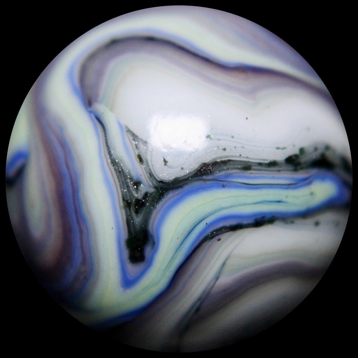 JABO Premium Opaque Marble Collector Series: Lavender Mica Watercolor