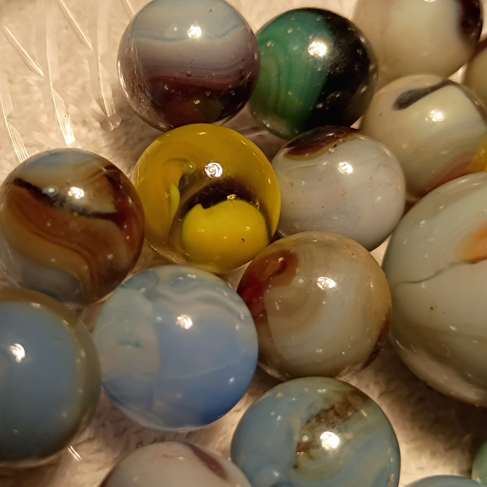 Handmade,Germain, machine,Akro, Vitro Vintage Lot of 50+ MARBLES!! rare! L🤪🤪K!