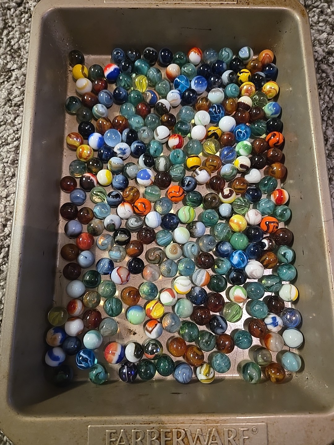 2 Ibs 13 Oz Assorted Vintage Glass Marbles – Lot #42