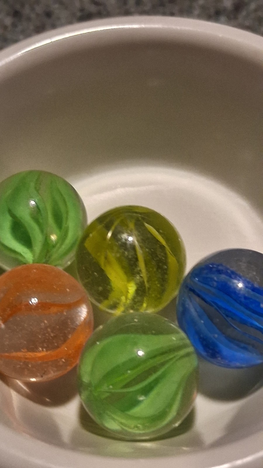 🔥 5 Vintage 6- 8 Vein Cats Eye Marbles Real good Condition
