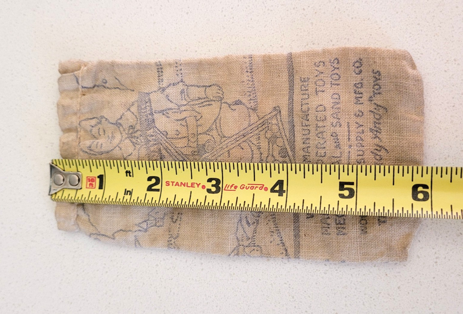 Original 1″ Steelies Marble Bag Sandy Andy Toys Panama Pile Driver Toy 1907-1930